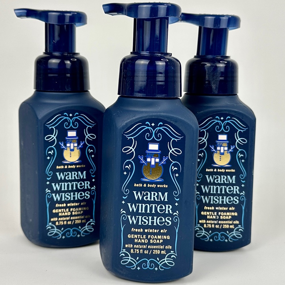 3 BBW Fresh Winter Air Foaming Hand Soap 8.75 ounces each Full Size NEW